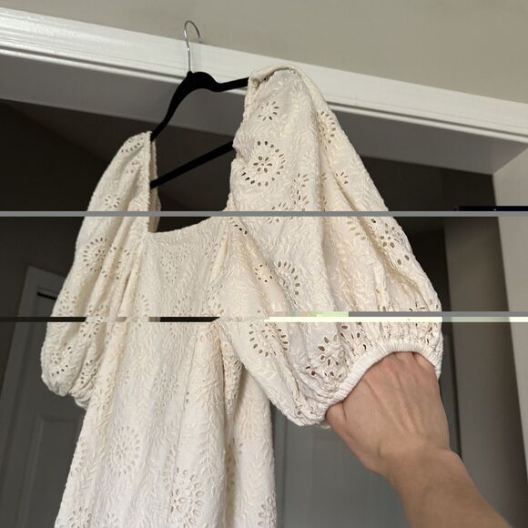 Jen's Pirate Booty Mini Dress Womens Ashbury Swirl Square Neck Cotton Eyelet S - Picture 6 of 12